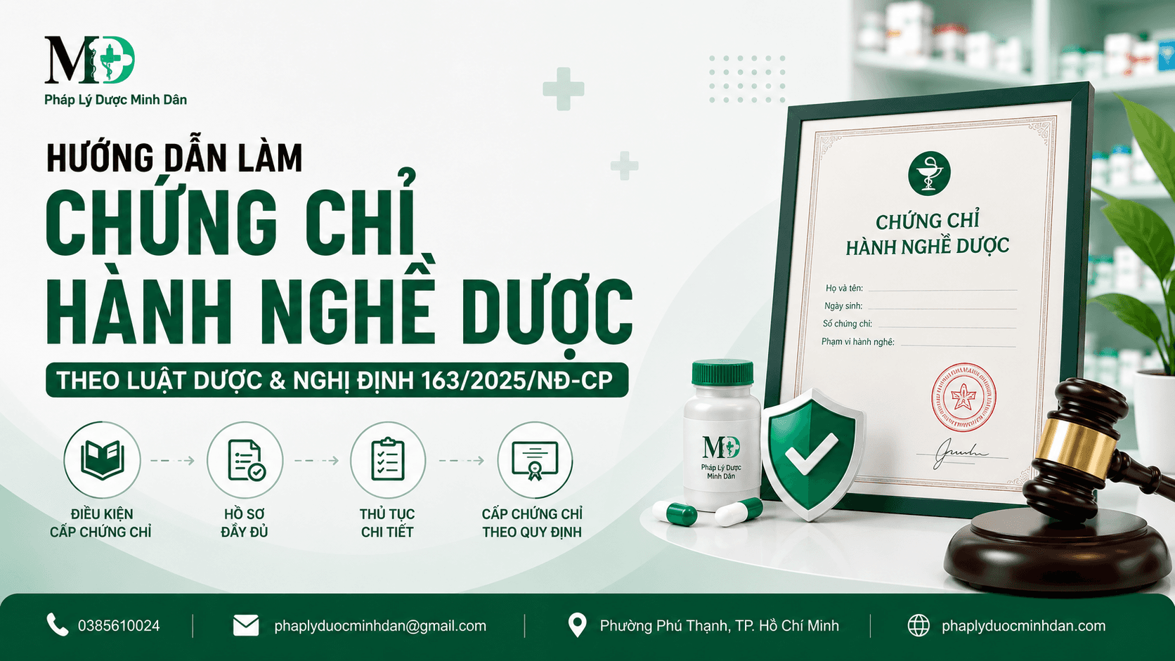 Hướng Dẫn Làm Chứng Chỉ Hành Nghề Dược Theo Luật Dược Và Nghị Định 163/2025/NĐ-CP
