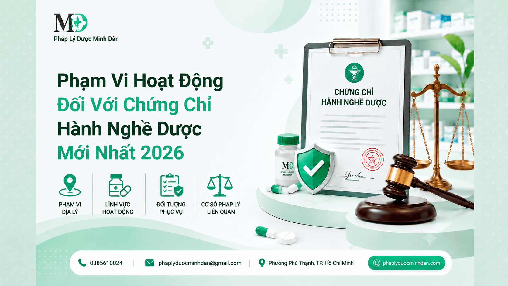Phạm Vi Hoạt Động Chứng Chỉ Hành Nghề Dược Mới Nhất 2026